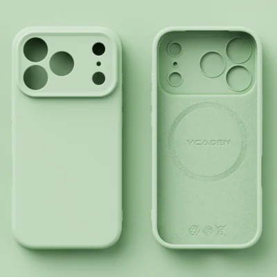 YCADEN til iPhone 17 Pro Case, kompatibel med MagSafe, præcise udsparinger, TPU telefon bagdæksel - græs grøn