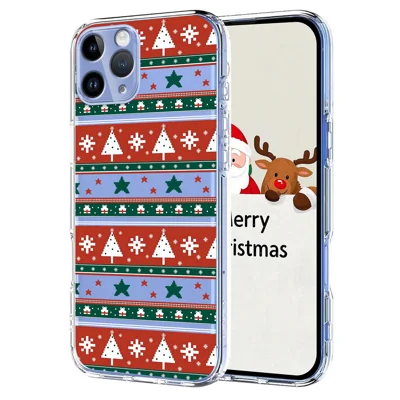 TPU Case voor iPhone 11 Pro met Kerstthema Patroonprint - Kerstlinten