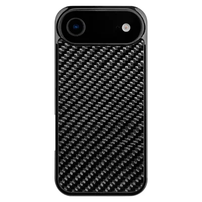 For iPhone Air Case Compatibel met MagSafe Twillstructuur Aramidvezel TPU Stootvaste Telefoonhoes - Zwart