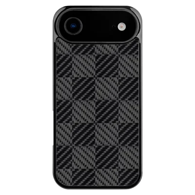 For iPhone Air Case Compatibel met MagSafe Aramidvezel TPU Stootvaste Telefoonhoes - Vierkante Textuur