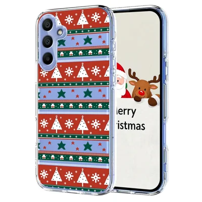 For Samsung Galaxy A16 4G / Galaxy A16 5G Case Christmas Themed Pattern Printing TPU Phone Back Cover - Christmas Ribbons