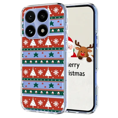 For Xiaomi 15T Case Christmas Themed Pattern Printing TPU Phone Back Cover - Christmas Ribbons