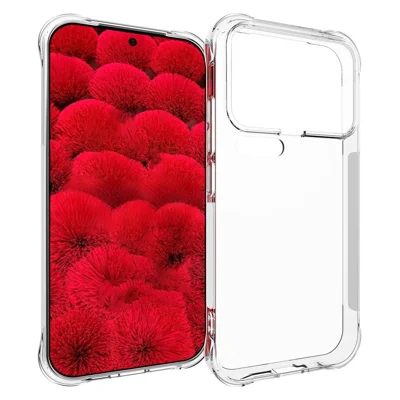 WANLONFENG For Xiaomi 17 Pro Back Cover  TM Series 2.0mm Clear TPU Phone Case (Big Lens Hole) - Transparent