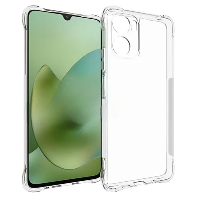 WANLONFENG For Motorola Moto G06 Power 4G / G06 4G Clear TPU Case TM Series 2.0mm Phone Back Cover - Transparent