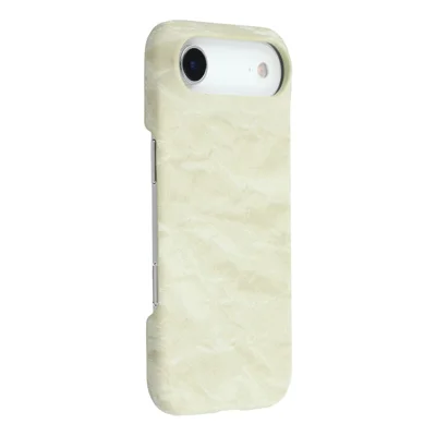 For iPhone Air Case Velvet Texture Leather + PC Phone Back Cover - Green