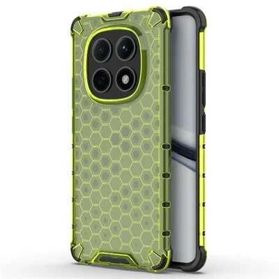 For Xiaomi Poco M8 5G / Redmi Note 15 5G (Global) Case PC + TPU Phone Cover Honeycomb Shape - Green