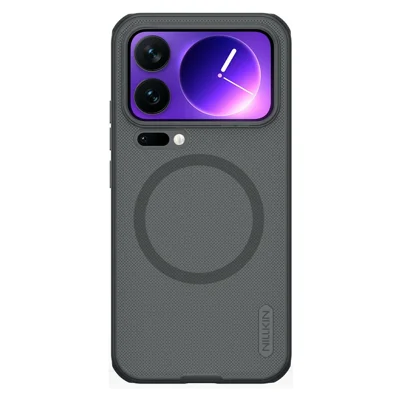 NILLKIN Super Frosted Shield Pro for Xiaomi 17 Pro Max Magnetic Case Matte PC TPU Clear Black Phone Back Cover - Transparent Black