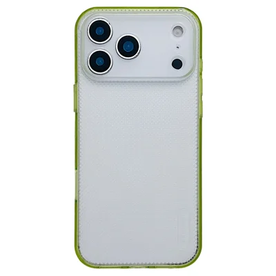 For iPhone 18 Pro / 17 Pro Case 3 in 1 Clear Shockproof TPU PC Phone Back Cover - Green