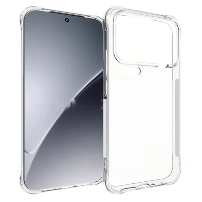 WANLONFENG For Xiaomi 17 Pro Max Clear TPU Case  TM Series 2.0mm Phone Back Cover - Transparent