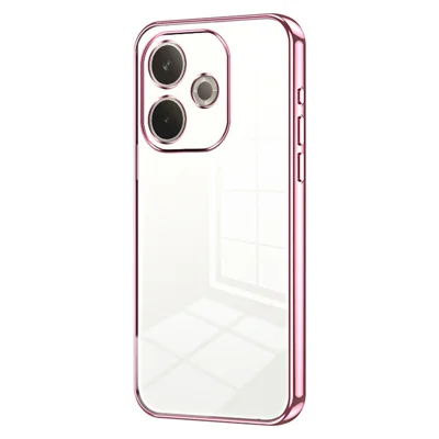 Mobilskal för Oppo A5 Pro 4G (Global) / A5 Pro 5G (Global) / A5 Energy 5G (Kina) Elektropläterad ram mjuk TPU-skalskydd - Rosa