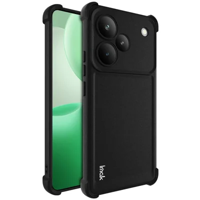 IMAK For Realme P4 Pro 5G Case TPU Phone Cover Airbag Shockproof Protection - Matte Black