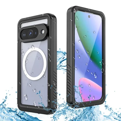 REDPEPPER FS-Serie für Google Pixel 10 wasserdichte Hülle kompatibel mit MagSafe PC TPU PET Klar Handyhülle