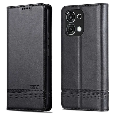 RankOne Lederen portemonneehoes voor Oppo A6 Pro 5G (6,57 inch) met RankOne Lederen portemonneehoes voor Oppo A6 Pro 5G (6,57 inch) met