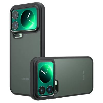 Til Xiaomi 17 Pro Max Case Skin-Touch TPU + PC Matt Telefonskal, Transparent Sort