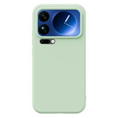 Capa YCADEN para Xiaomi 17 Pro Max, Recortes Precisos, Capa Traseira de TPU para Celular - Verde Grama