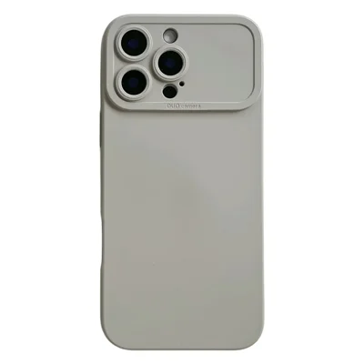 YCADEN For iPhone 16 Pro Max Case Precision Cutout TPU Protective Phone Cover - Titanium Grey