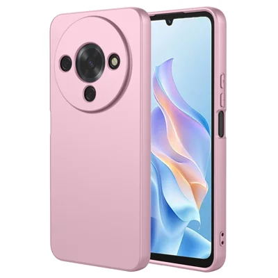 For ZTE Blade A76 5G Case Liquid Silicone Feel Soft TPU Protective Phone Cover - Pink