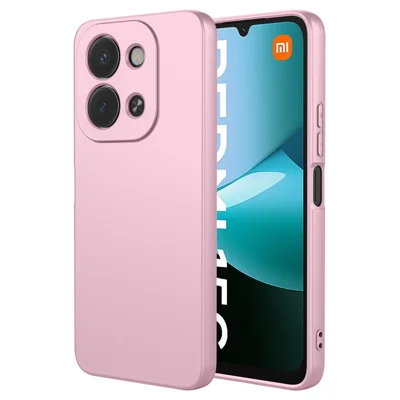 Soft TPU Case for Xiaomi Redmi 15C 4G (EU) (173mm) / 15C 5G (EU) (173mm) / Poco C85 4G (173mm) Liquid Silicone Feel Protective Phone Cover - Pink