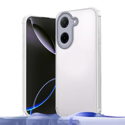 For Xiaomi Redmi A5 4G (171.7mm) / Poco C71 4G Case Reinforced Corner Shockproof TPU + Acrylic Phone Cover - White