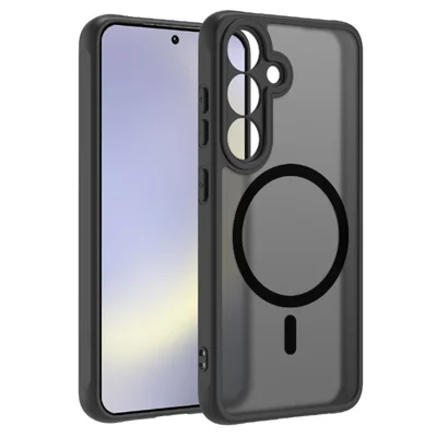 For Samsung Galaxy S24 FE Magnetic Case Skin-Touch PC + TPU Matte Back Cover