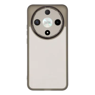 Til Honor X9b 5G / X70 5G Etui med elektropladeret kameraramme i TPU - Transparent sort