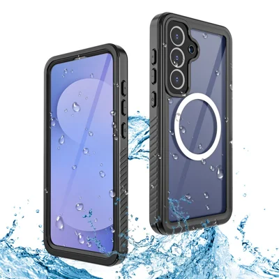 REDPEPPER FS Series Para Samsung Galaxy S25 FE Funda Impermeable Compatible con MagSafe PC TPU PET Cubierta de Teléfono Transparente