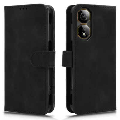 For ZTE nubia Neo 2 5G Leather Case Skin Feel Anti Drop Wallet Flip Phone Cover - Black