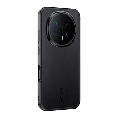 Capa para telefone For Honor Magic8 Pro 5G - Airbag Anti Queda TPU PC - Preto Fosco