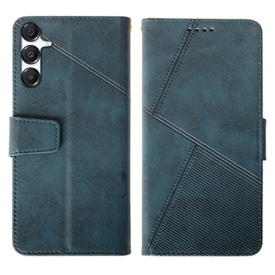 IDEWEI For Samsung Galaxy A18 5G / A18 4G / A17 5G / A17 4G Case Leather Wallet Phone Cover Stand Calf Texture - Blue