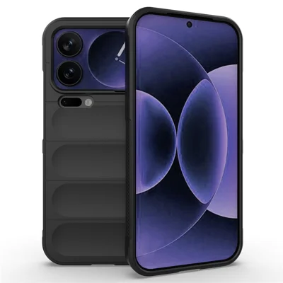 For Xiaomi 17 Pro Max Case Anti-Drop Soft TPU Rugged Phone Back Cover - Black
