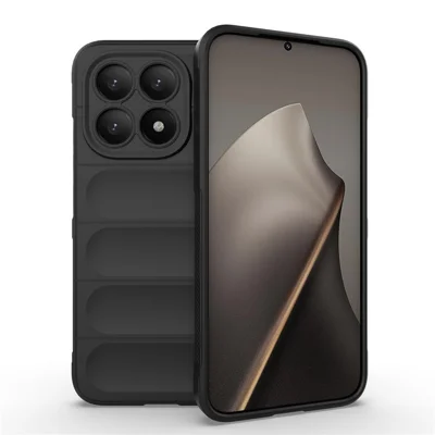 For Xiaomi 15T Case Anti-Drop Soft TPU Rugged Phone Back Cover - Black
