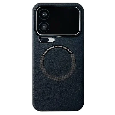 Capa Xiaomi 17 Pro Max Anti-Drop PU Leather + PC Cover Compatível com MagSafe - Preto