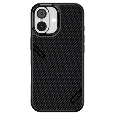 ABEEL CF-Lyocell Serie voor iPhone 17 Hoesje Compatibel met MagSafe Microvezel + PC + E-TPU Telefoonhoes - Nr.1