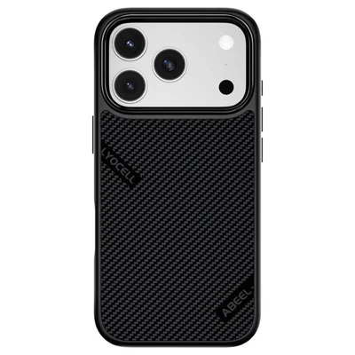 ABEEL CF-Lyocell Series Para Capa de iPhone 17 Pro Compatível com MagSafe Microfibra + PC + E-TPU Capa de Telefone - Nº 1