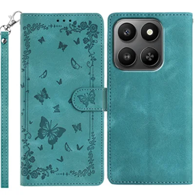Étui Xiaomi 17 Case Garden avec Motif en Cuir PU, Housse de Téléphone Portefeuille avec Bracelet - Vert