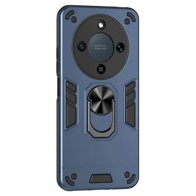 Funda para Honor X9d 5G / X70 5G PC + TPU Antigolpes con Soporte de Anillo - Azul