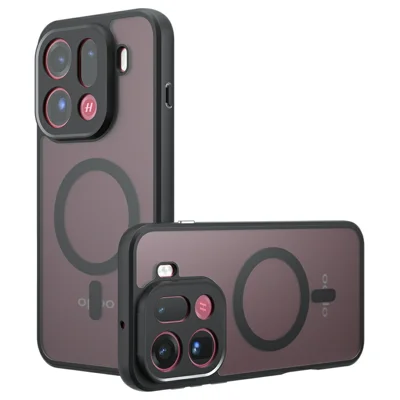 Funda compatible con Oppo Find X9 Pro 5G con MagSafe TPU + Cubierta de teléfono de piel mate PC
