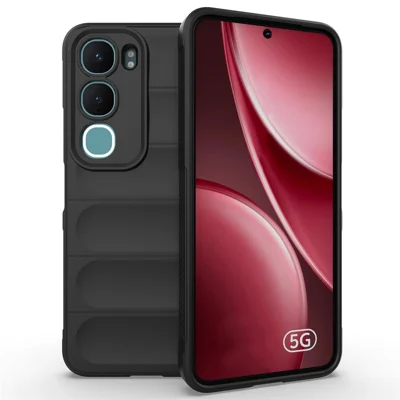 Funda antideslizante de TPU suave y resistente para el teléfono vivo Y31 5G / Y21d - Negro