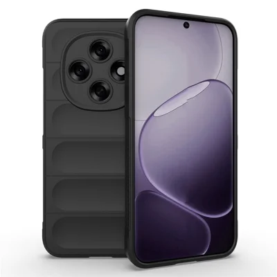 For Oppo F31 Pro 5G Case Anti-Drop Soft TPU Rugged Phone Back Cover - Black