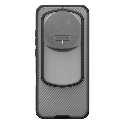 NILLKIN Camshield Pro-serie voor Honor Magic8 Pro 5G hoesje TPU + PC transparant zwart telefoonhoesje met camera slider