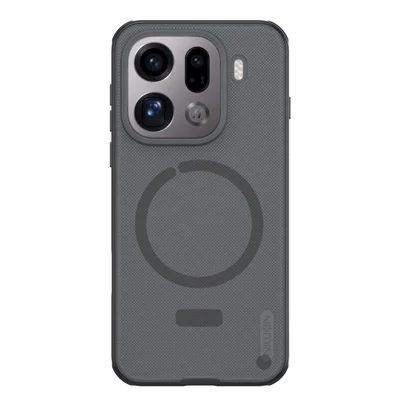 NILLKIN Super Frosted Shield Pro til Oppo Find X9 Pro 5G Magnetisk Taske Matt PC TPU Gennemsigtig Sort Telefon Bagdækning