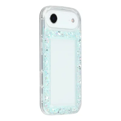 iPhone Air Case Glitter Epoxy Soft TPU Klare Rückabdeckung - Grün