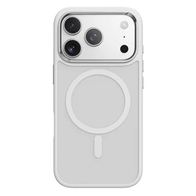 ROCK For iPhone 17 Pro Max Magnetic Case Compatible with MagSafe Skin-Touch PC + TPU Phone Cover - White
