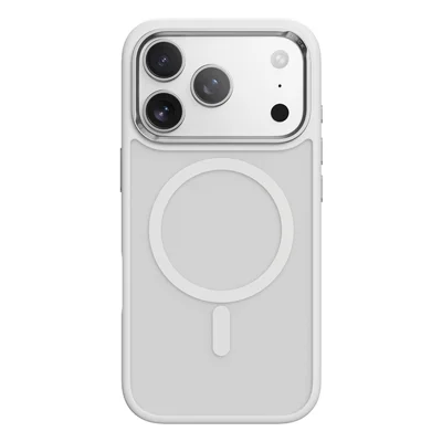 ROCK For iPhone 17 Pro Magnetic Case Compatible with MagSafe Skin-Touch PC + TPU Phone Cover - White