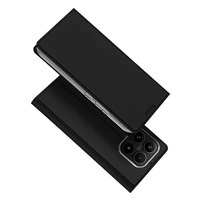 Cover per Xiaomi 17 DUX DUCIS Serie Skin Pro in Pelle con Supporto e Porta Carte - Nero