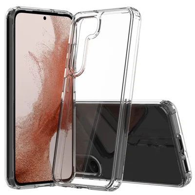Pour Samsung Galaxy S23 Étui de téléphone portable anti-chute en acrylique + TPU Résistant - Transparent