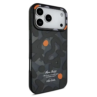 PAIKA Graffiti-serie voor iPhone 17 Pro Max hoes compatibel met MagSafe PC + TPU telefoonhoes - Zwart
