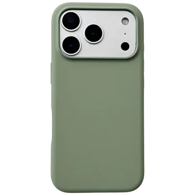 For iPhone 17 Pro Compatible with MagSafe Liquid Silicone Phone Back Cover (No Logo) - Green