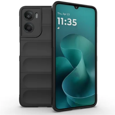 Funda Motorola Moto G06 4G Anti-Caída Suave TPU Resistente Cubierta Trasera del Teléfono - Negro