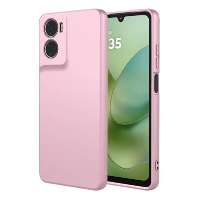 Funda Motorola Moto G06 4G Silicona Líquida Sensación Suave Protección TPU Cubierta de Teléfono - Rosa